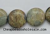 CCD04 15.5 inches 20mm flat round cordierite beads wholesale