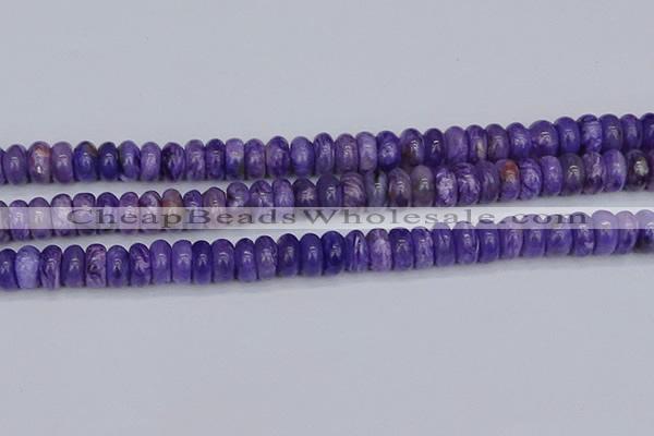 CCG122 15.5 inches 5*9mm rondelle charoite gemstone beads