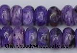 CCG123 15.5 inches 6*11mm rondelle charoite gemstone beads