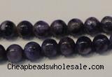 CCG31 15.5 inches 8mm round natural charoite gemstone beads