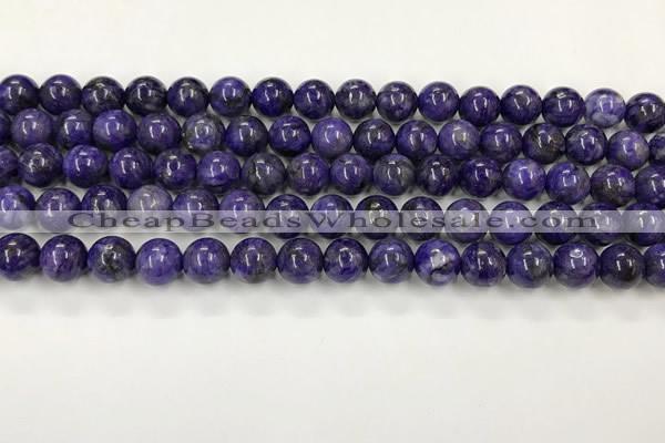 CCG310 15.5 inches 6mm round dyed charoite beads wholesale