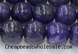 CCG316 15.5 inches 8mm round dyed charoite gemstone beads