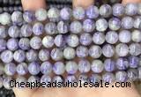 CCG320 15.5 inches 8mm round natural charoite beads wholesale