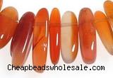 CCH07 16 inches red onyx chips gemstone beads wholesale