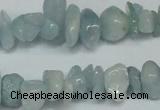 CCH215 34 inches 5*8mm aquamarine chips gemstone beads wholesale