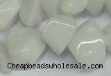 CCH285 34 inches 8*12mm milky jade chips gemstone beads wholesale