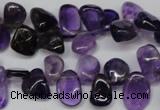 CCH315 15.5 inches 10*15mm amethyst chips gemstone beads wholesale