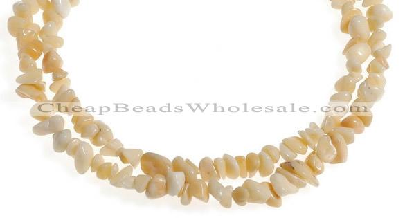 CCH35 35 inches pale yellow topaz chips gemstone beads wholesale