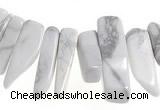 CCH40 16 inches white howlite chips gemstone beads wholesale