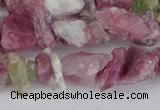 CCH706 15.5 inches 6*8mm - 10*14mm pink tourmaline chips beads