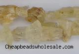 CCH708 15.5 inches 6*8mm - 10*14mm yellow topaz chips beads