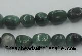 CCJ11 15.5 inches 8*12mm nugget natural African jade beads wholesale