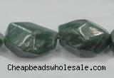 CCJ15 15.5 inches 18*24mm faceted nugget natural African jade beads