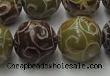 CCJ307 15.5 inches 18mm round China jade beads wholesale