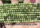 CCJ330 15.5 inches 4mm round green China jade beads wholesale