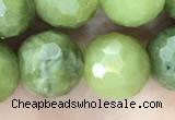 CCJ373 15.5 inches 12mm faceted round China jade beads wholesale