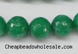 CCN1226 15.5 inches 14mm faceted round candy jade beads wholesale