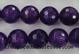 CCN1256 15.5 inches 14mm faceted round candy jade beads wholesale