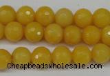 CCN1274 15.5 inches 10mm faceted round candy jade beads wholesale