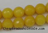 CCN1275 15.5 inches 12mm faceted round candy jade beads wholesale