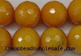 CCN1278 15.5 inches 18mm faceted round candy jade beads wholesale