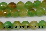 CCN1294 15.5 inches 10mm faceted round rainbow candy jade beads