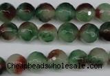 CCN1304 15.5 inches 10mm faceted round rainbow candy jade beads