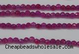 CCN1310 15.5 inches 3mm faceted round candy jade beads wholesale