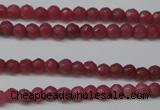 CCN1315 15.5 inches 3mm faceted round candy jade beads wholesale