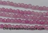 CCN1316 15.5 inches 3mm faceted round candy jade beads wholesale