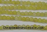 CCN1321 15.5 inches 4mm faceted round candy jade beads wholesale