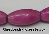 CCN138 15.5 inches 15*30mm rice candy jade beads wholesale