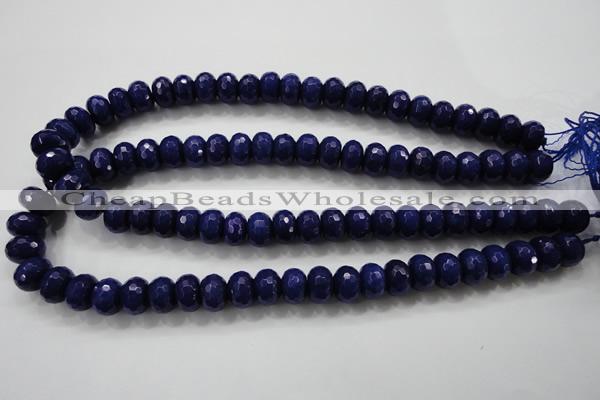 CCN1385 15.5 inches 8*12mm faceted rondelle candy jade beads