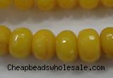 CCN1396 15.5 inches 10*14mm faceted rondelle candy jade beads