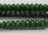 CCN1403 15.5 inches 5*8mm faceted rondelle candy jade beads