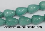 CCN141 15.5 inches 10*14mm teardrop candy jade beads wholesale