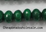 CCN1416 15.5 inches 10*14mm faceted rondelle candy jade beads