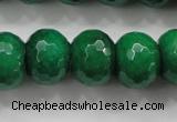 CCN1417 15.5 inches 12*16mm faceted rondelle candy jade beads