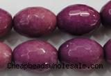 CCN1456 15.5 inches 15*20mm faceted rice candy jade beads wholesale