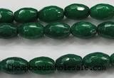 CCN1482 15.5 inches 8*12mm faceted rice candy jade beads wholesale