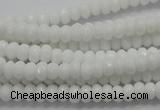 CCN1592 15.5 inches 4*6mm faceted rondelle candy jade beads