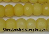 CCN161 15.5 inches 12*16mm faceted rondelle candy jade beads