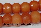 CCN162 15.5 inches 12*16mm faceted rondelle candy jade beads