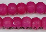 CCN165 15.5 inches 12*16mm faceted rondelle candy jade beads