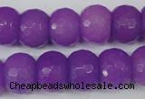 CCN168 15.5 inches 12*16mm faceted rondelle candy jade beads