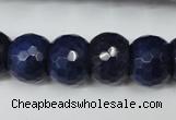 CCN174 15.5 inches 12*16mm faceted rondelle candy jade beads