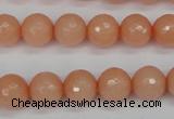 CCN1813 15 inches 10mm faceted round candy jade beads wholesale