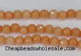 CCN1820 15 inches 4mm faceted round candy jade beads wholesale