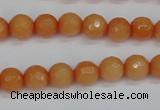 CCN1822 15 inches 8mm faceted round candy jade beads wholesale