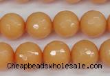 CCN1824 15 inches 12mm faceted round candy jade beads wholesale